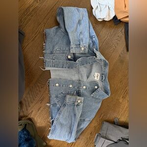 Zara cropped jean jacket